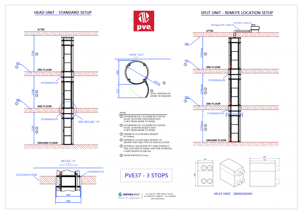 PVE37 – 3 STOPS – NovelCare – Cyprus Stairlift and Disabled Access ...